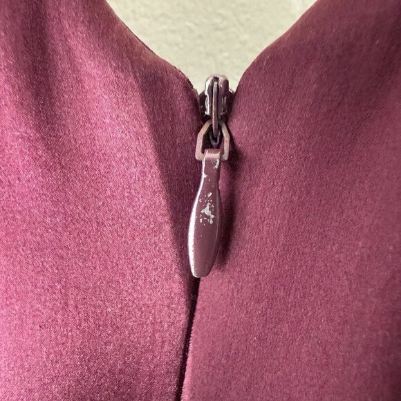 Vintage Donna Rocco 100% Silk Evening Holiday Party Dress Midi Sz 8 90s Y2K - Picture 6 of 8